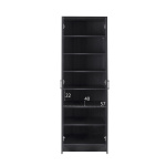 ΠΑΠΟΥΤΣΟΘΗΚΗ ΞΥΛΙΝΗ DAYANNA ΜΕ 6 ΡΑΦΙΑ 60X43X180.5εκ. ZEBRANO HM2379.01 - Image 2