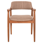 ΠΟΛΥΘΡΟΝΑ JAMES HM18259 TEAK WOOD ΜΕ ΣΑΜΠΑΝΙ ΥΦΑΣΜΑ 57x52x76Υεκ. - Image 2