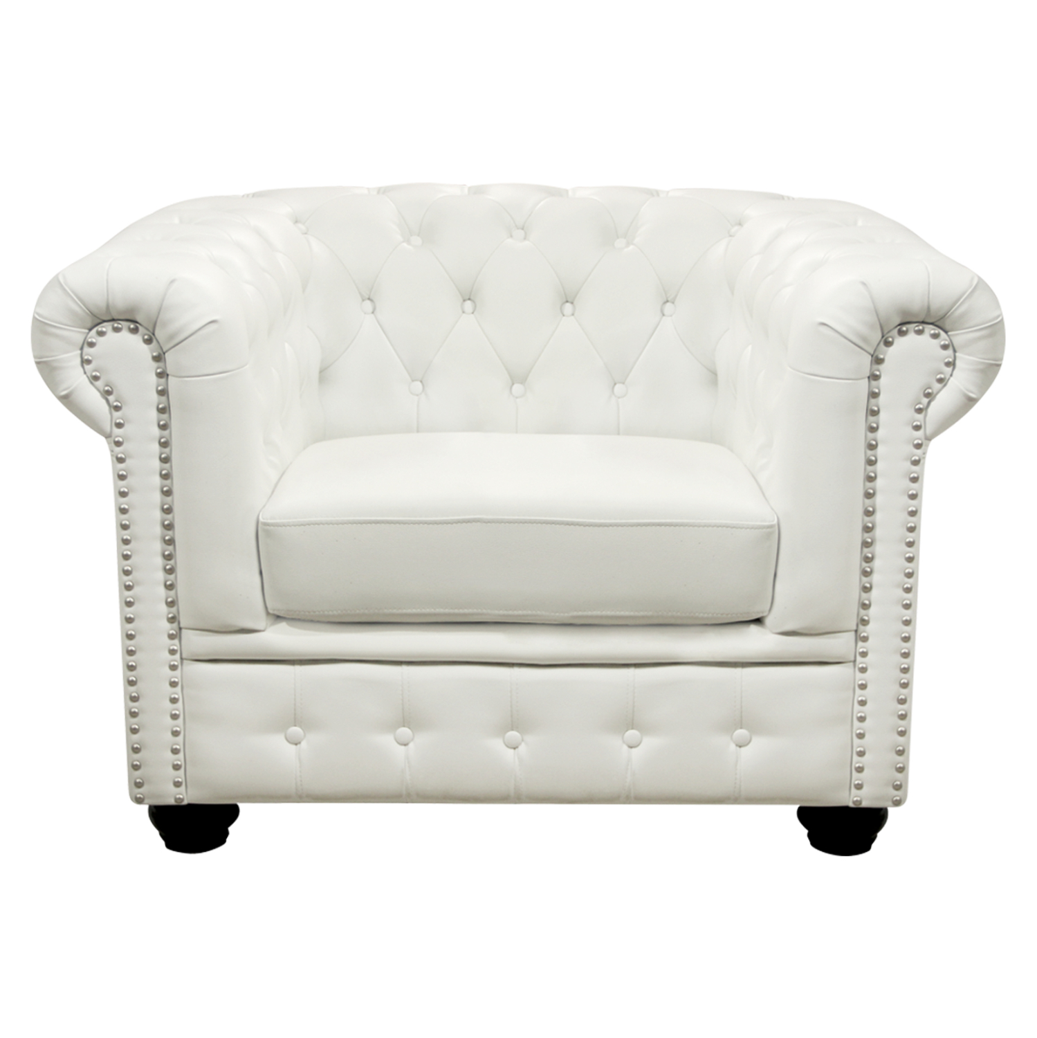 polythrona-fb9301102-technoderma-leyko-m ΠΟΛΥΘΡΟΝΑ T.CHESTERFIELD POLINA HM3011.02 PU ΛΕΥΚΟ ΜΑΤ 110x90x73Y εκ. - Image 1