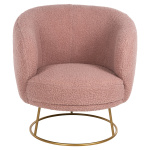 ΠΟΛΥΘΡΟΝΑ ARIEN HM8403.22 ΥΦΑΣΜΑ ΜΠΟΥΚΛΕ ΣΑΠΙΟ ΜΗΛΟ ΜΕ ΧΡΥΣΗ ΒΑΣΗ 78x75x84Y εκ. - Image 2