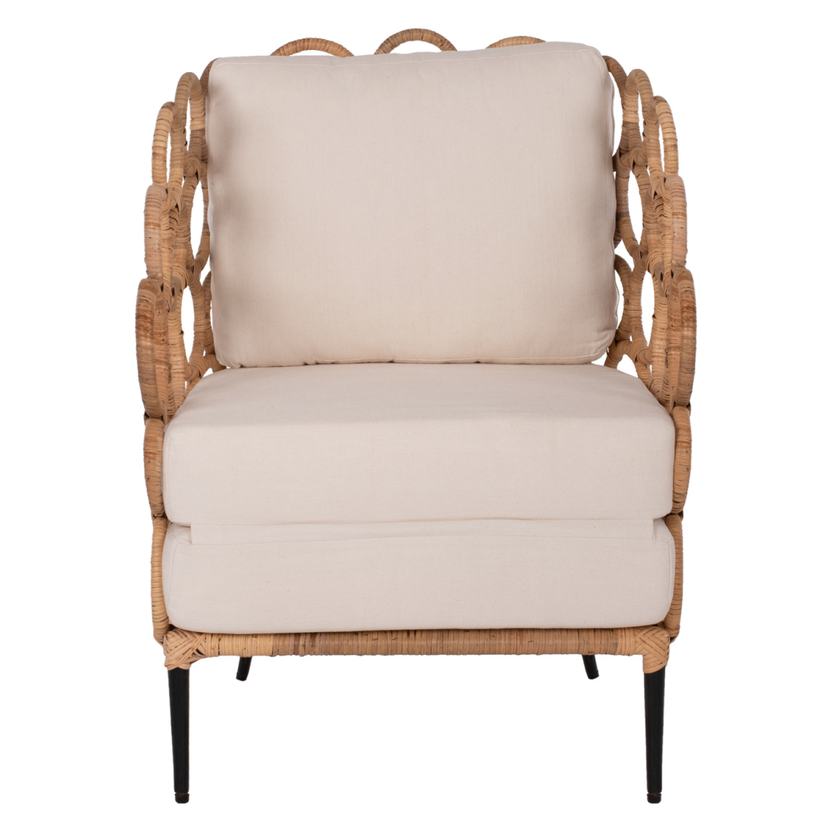 ΠΟΛΥΘΡΟΝΑ RINGER HM9341 ΑΠΟ RATTAN-ΜΕΤΑΛΛΟ ΦΥΣΙΚΟ ΧΡΩΜΑ 65x69x86Y εκ. - Image 2