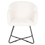 ΠΟΛΥΘΡΟΝΑ HARNIS HM9603.06 ΕΚΡΟΥ ΜΠΟΥΚΛΕ-ΜΑΥΡΑ ΜΕΤΑΛ.ΠΟΔΙΑ ΧΙΑΣΤΙ 59,5x64x77Υεκ - Image 2