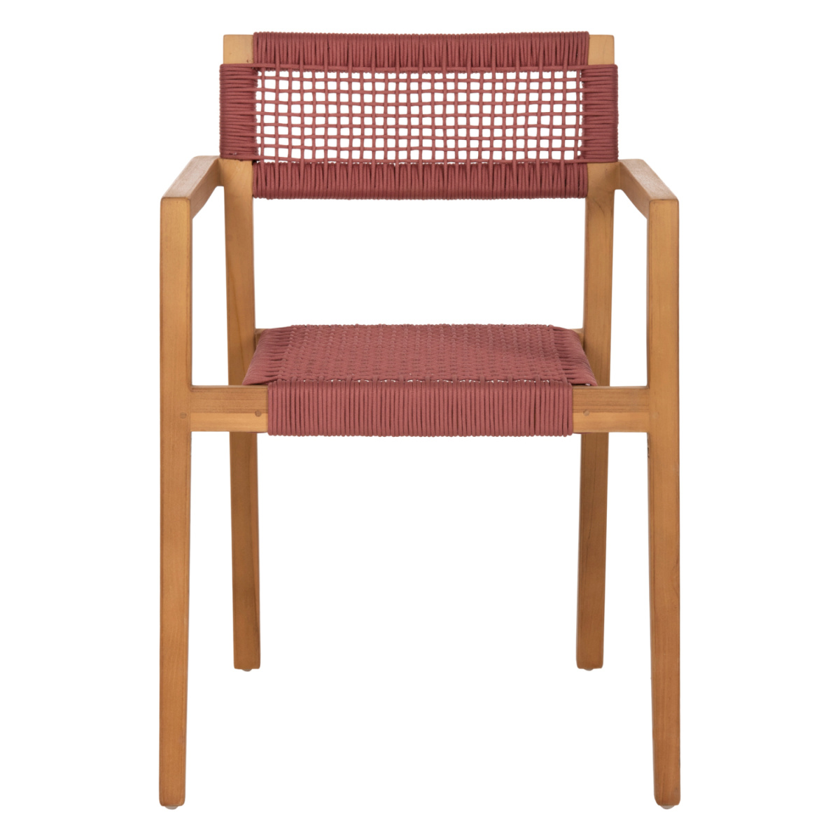 ΠΟΛΥΘΡΟΝΑ CHARLOTTE HM9637.06 ΞΥΛΟ TEAK ΦΥΣΙΚΟ & ΡΟΖ ΣΧΟΙΝΙ 59x54x83Y εκ. - Image 2