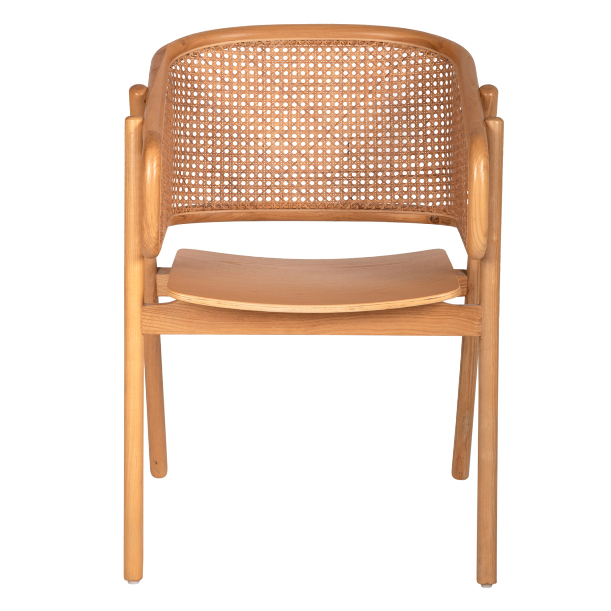 ΠΟΛΥΘΡΟΝΑ KENLEE HM9872 ΦΡΑΞΙΝΟΣ ΚΑΙ ΦΥΣΙΚΟ RATTAN RATTAN ΣΕ ΦΥΣΙΚΟ 57,5x55x81Yεκ. - Image 2