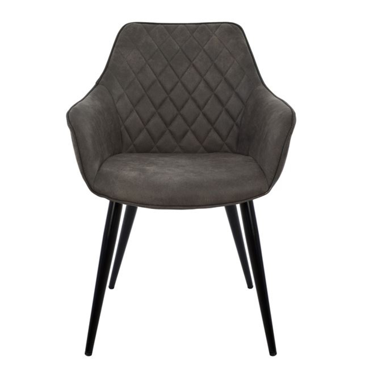 ΠΟΛΥΘΡΟΝΑ MANDO HM8006.10 ΜΕ ΓΚΡΙ NUBUCK ΥΦΑΣΜΑ 60x60x84 εκ. - Image 2