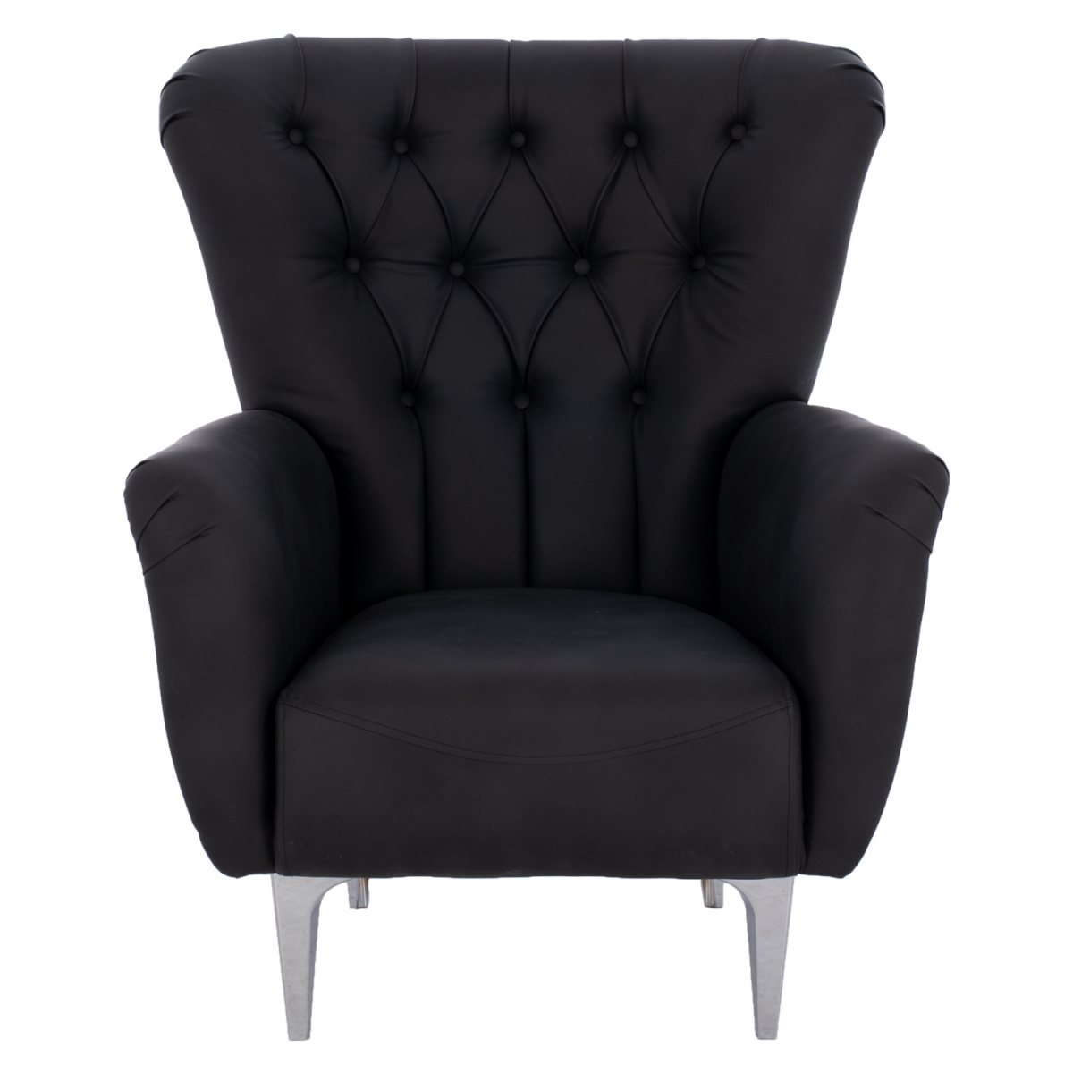 ΠΟΛΥΘΡΟΝΑ ΜΠΕΡΖΕΡΑ Τ. CHESTERFIELD ΣΕ ΧΡΩΜΑ ΜΑΥΡΟ HM9217.01 87x88x100 εκ. - Image 2