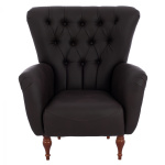 ΠΟΛΥΘΡΟΝΑ ΜΠΕΡΖΕΡΑ Τ. CHESTERFIELD ΣΕ ΧΡΩΜΑ ΚΑΦΕ HM9217.03 87x88x100 εκ. - Image 2