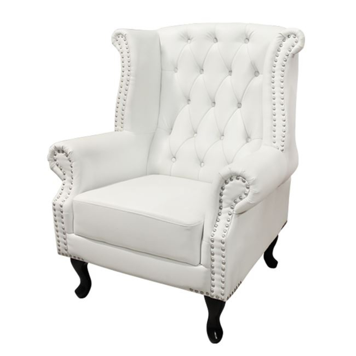 ΠΟΛΥΘΡΟΝΑ-ΜΠΕΡΖΕΡΑ T.CHESTERFIELD POLINA HM0053.02 PU ΛΕΥΚΟ ΜΑΤ 83x75x107Yεκ. - Image 2