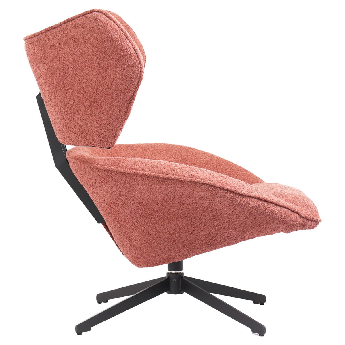 ΠΟΛΥΘΡΟΝΑ ΠΕΡΙΣΤΡΕΦΟΜΕΝΗ BRYLL HM9597.02 ΡΟΖ ΜΠΟΥΚΛΕ-ΜΑΥΡΗ ΒΑΣΗ 86x90x97Υεκ. - Image 2