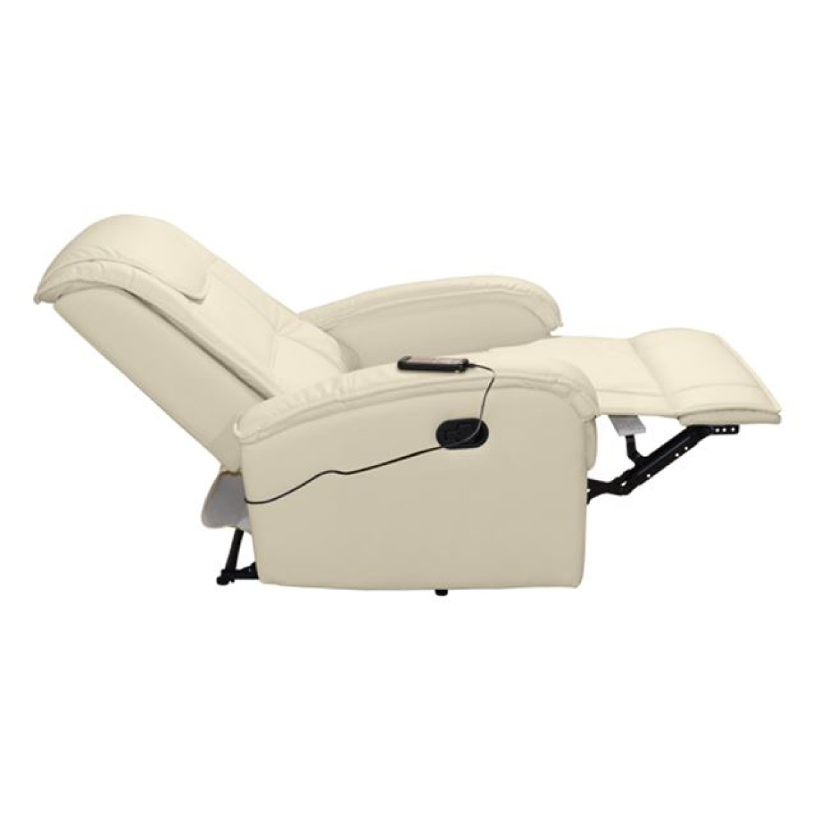 ΠΟΛΥΘΡΟΝΑ RELAX ΜΕ ΜΗΧΑΝΙΣΜΟ MASSAGE ROCCA HM0026.02 PU ΕΚΡΟΥ 80x96x97 εκ. - Image 2