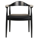 ΠΟΛΥΘΡΟΝΑ ΤΡΑΠΕΖΑΡΙΑΣ ADOR HM9948.02 RUBBERWOOD ΚΑΙ PU-ΜΑΥΡΟ 62x54x76,5Υεκ - Image 2