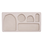 ΡΑΦΙ ΤΟΙΧΟΥ ΣΕΙΡΑ SANTORINI HM18063.01 MDF ΣΕ ΥΠΟΛΕΥΚΟ 120x18x60Υεκ. - Image 2