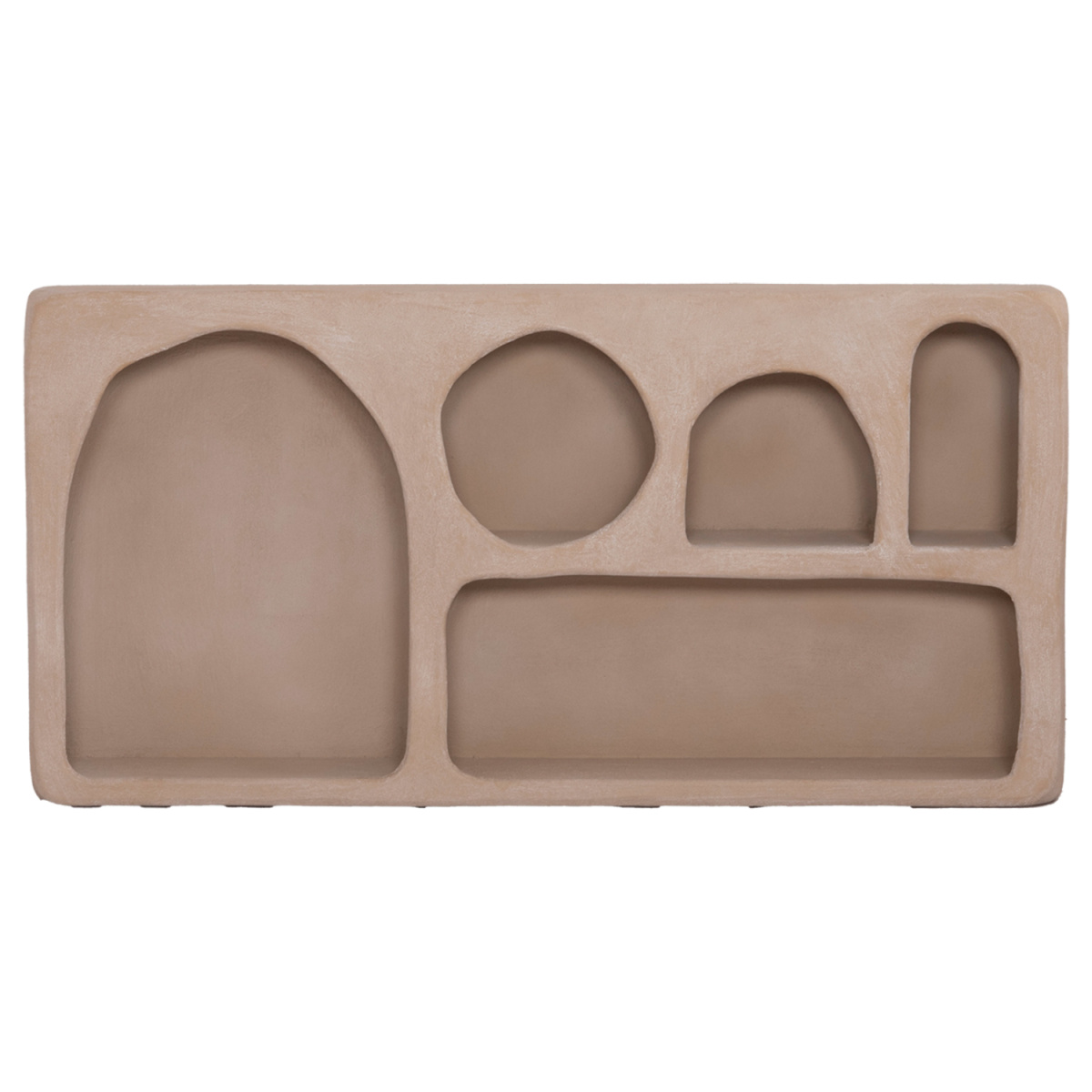 ΡΑΦΙ ΤΟΙΧΟΥ ΣΕΙΡΑ SANTORINI HM18063.02 MDF ΣΕ ΚΑΦΕ 120x18x60Υεκ. - Image 2