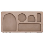 ΡΑΦΙ ΤΟΙΧΟΥ ΣΕΙΡΑ SANTORINI HM18063.02 MDF ΣΕ ΚΑΦΕ 120x18x60Υεκ. - Image 2