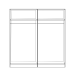 ΣΕΤ 2 ΤΜΧ ΝΤΟΥΛΑΠΑ 4ΦΥΛΛΗ SONAMA 160X42X181 HM11350.02 - Image 2