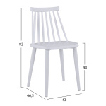 ΣΕΤ ΤΡΑΠΕΖΑΡΙΑΣ 5ΤΜΧ OFIRA HM10634 MDF TOP ΣΕ SONAMA--ΛΕΥΚΕΣ ΚΑΡΕΚΛΕΣ - Image 2