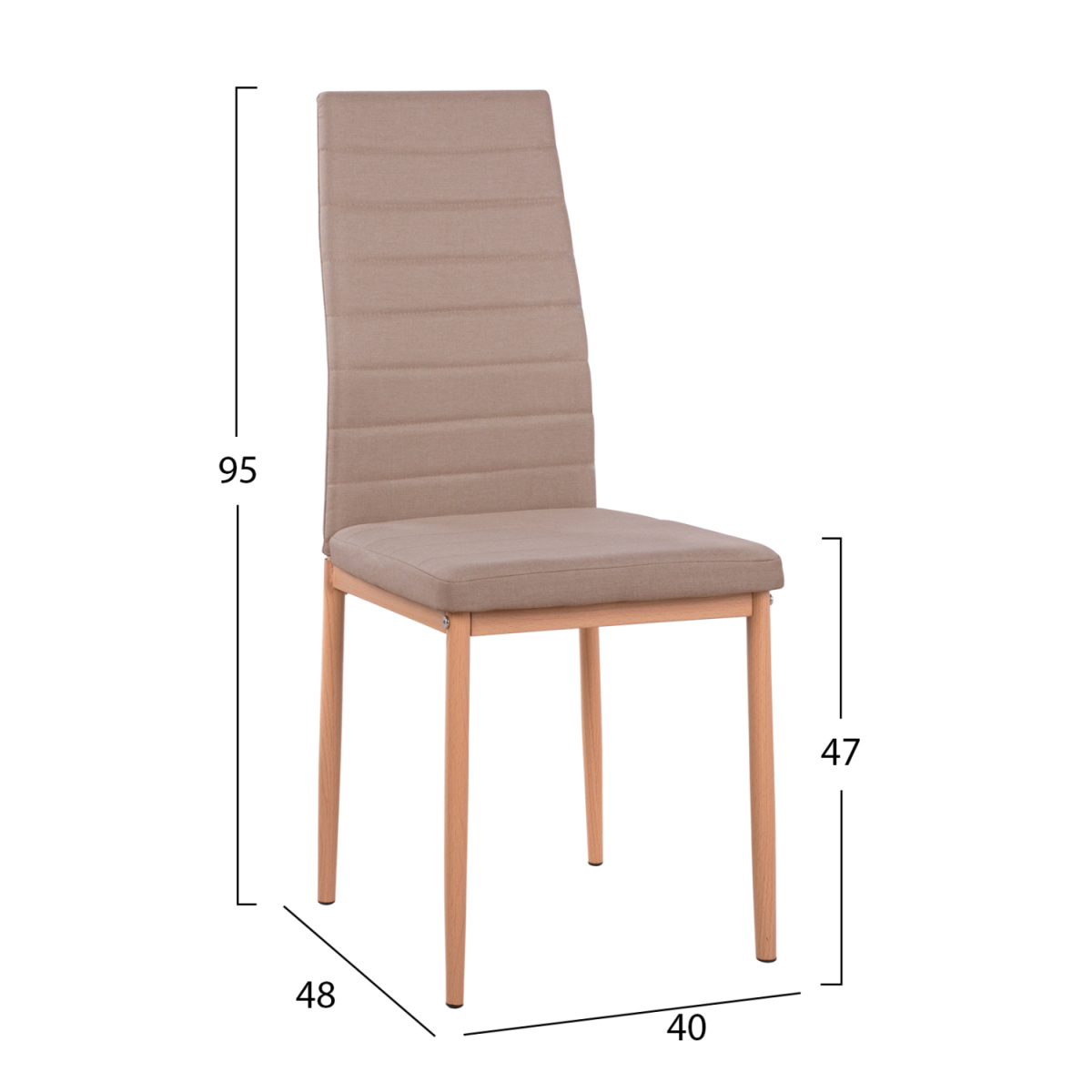 ΣΕΤ ΤΡΑΠΕΖΑΡΙΑΣ 5ΤΜΧ MINIMAL HM11767 ΛΕΥΚΟ MDF-ΜΠΕΖ ΥΦΑΣΜΑ - Image 2