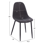 ΣΕΤ ΤΡΑΠΕΖΑΡΙΑΣ 5ΤΜΧ RAVEN HM21068.02 ΚΕΡΑΜΙΚΟ TOP ΜΑΥΡΟ ΜΑΡΜΑΡΟ--ΓΚΡΙ ΥΦΑΣΜΑ - Image 2