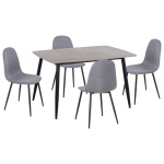 ΣΕΤ ΤΡΑΠΕΖΑΡΙΑΣ 5ΤΜΧ RAVEN HM21068.03 ΚΕΡΑΜΙΚΟ TOP ΓΚΡΙ ΜΑΡΜΑΡΟ--ΓΚΡΙ ΥΦΑΣΜΑ