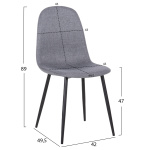 ΣΕΤ ΤΡΑΠΕΖΑΡΙΑΣ 5ΤΜΧ RAVEN HM21068.03 ΚΕΡΑΜΙΚΟ TOP ΓΚΡΙ ΜΑΡΜΑΡΟ--ΓΚΡΙ ΥΦΑΣΜΑ - Image 2