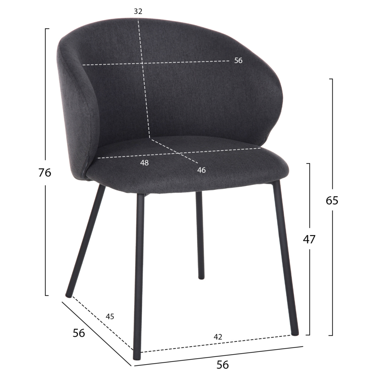 ΣΕΤ ΤΡΑΠΕΖΑΡΙΑΣ 5ΤΜΧ RAVEN HM21069.02 ΚΕΡΑΜΙΚΟ TOP ΜΑΥΡΟ ΜΑΡΜΑΡΟ & 4 ΚΑΡΕΚΛΕΣ - Image 2