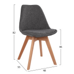 ΣΕΤ ΤΡΑΠΕΖΑΡΙΑΣ 5ΤΜΧ VEGAS HM21177 MDF TOP ΣΕ ΓΚΡΙ--ΥΦΑΣΜΑ ΣΕ ΓΚΡΙ - Image 2