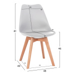 ΣΕΤ ΤΡΑΠΕΖΑΡΙΑΣ 5ΤΜΧ VEGAS HM21184 MDF TOP ΣΕ ΛΕΥΚΟ--ΠΟΔΙΑ ΟΞΙΑΣ - Image 2