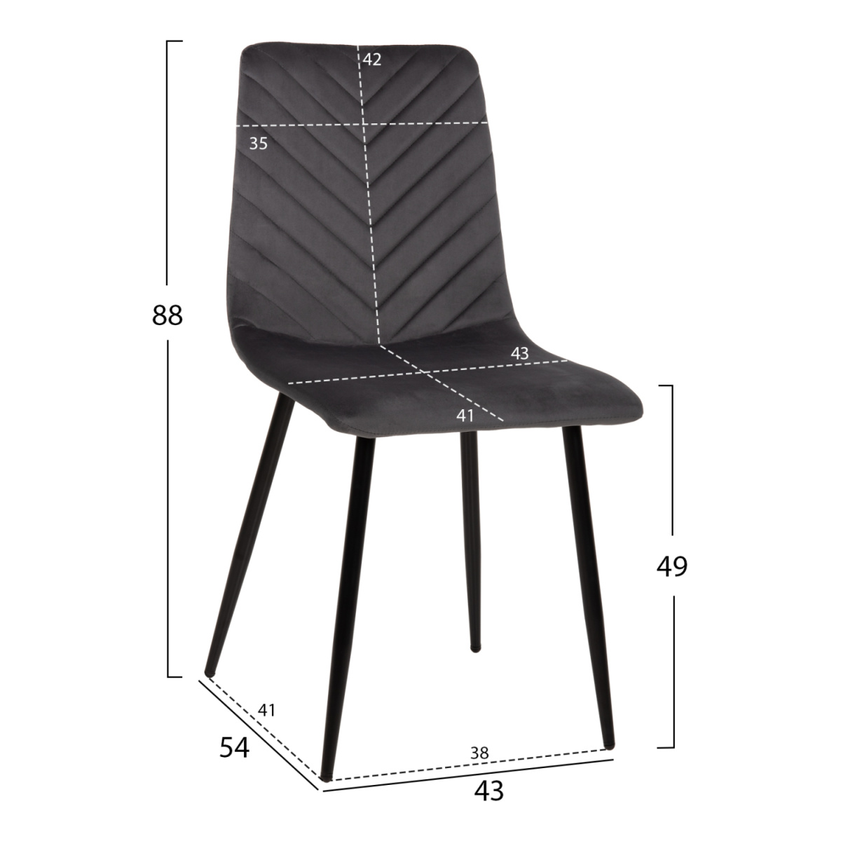 ΣΕΤ ΤΡΑΠΕΖΑΡΙΑΣ 5ΤΜΧ LATRELL HM21192 ΤΡΑΠΕΖΙ ΚΕΡΑΜΙΚΟ TOP-ΒΕΛΟΥΔΟ ΓΚΡΙ ΚΑΡΕΚΛΕΣ - Image 2