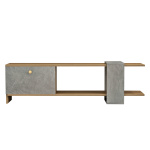 ΕΠΙΠΛΟ ΤΗΛΕΟΡΑΣΗΣ HENRIETTE HM8900.13 ΜΕΛΑΜΙΝΗ ΚΑΡΥΔΙ-STONE TEXTURE 120x28,5x39Υεκ. - Image 2