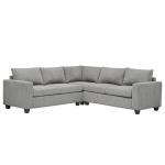 ΓΩΝΙΑΚΟΣ ΚΑΝΑΠΕΣ CALDER HM3286.01 ΓΚΡΙ ΥΦΑΣΜΑ 254x254x90(κάθισμα)x91Υεκ.