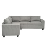 ΓΩΝΙΑΚΟΣ ΚΑΝΑΠΕΣ CALDER HM3286.01 ΓΚΡΙ ΥΦΑΣΜΑ 254x254x90(κάθισμα)x91Υεκ. - Image 2