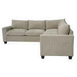 ΓΩΝΙΑΚΟΣ ΚΑΝΑΠΕΣ CALDER HM3286.03 ΜΠΕΖ ΥΦΑΣΜΑ 254x254x90(κάθισμα)x91Υεκ. - Image 2