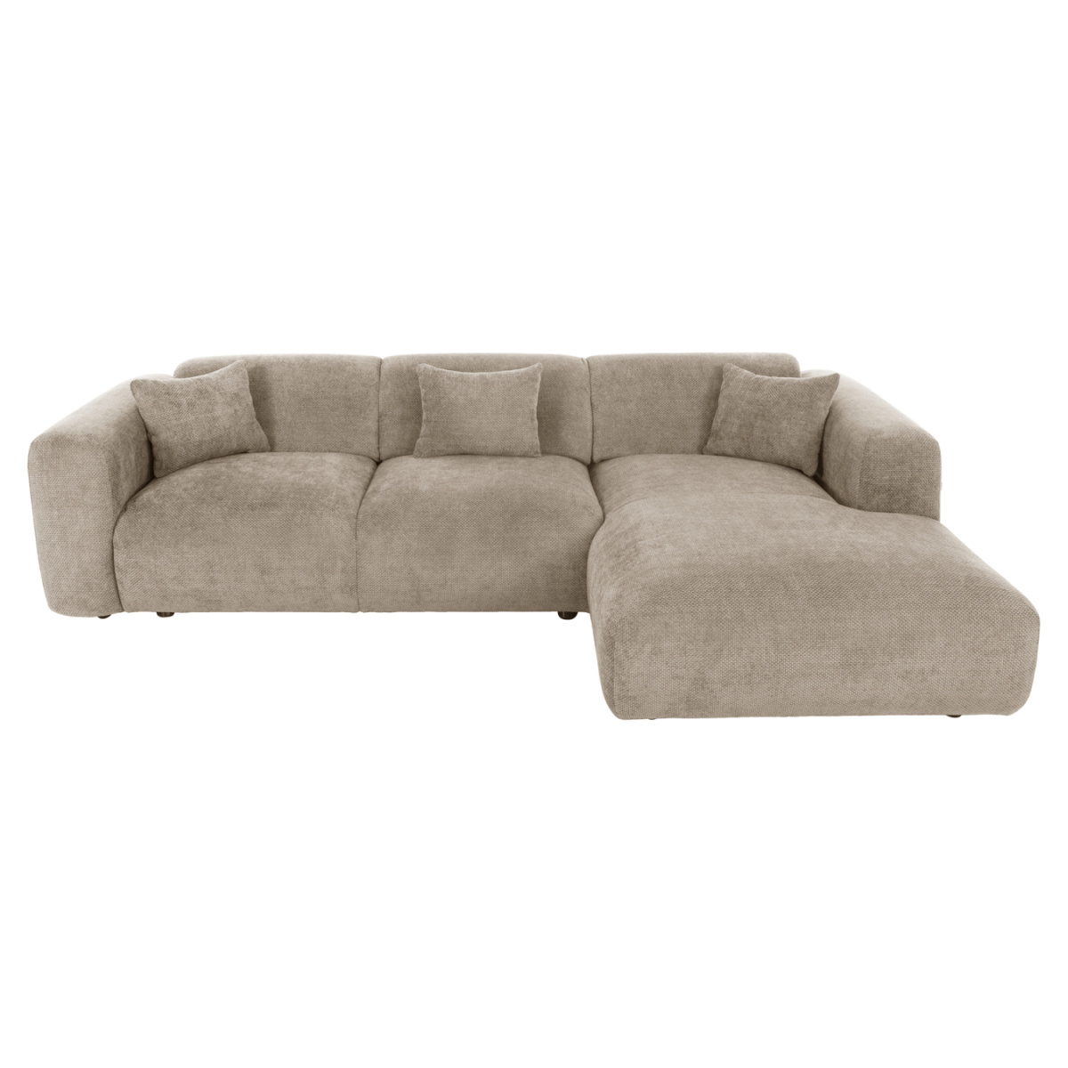 ΚΑΝΑΠΕΣ ΓΩΝΙΑ BRICKEN HM3275.01R ΜΠΕΖ ΥΦΑΣΜΑ 110-282x98-160x72Υεκ. - Image 2