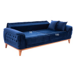 ΚΑΝΑΠΕΣ ΚΡΕΒΑΤΙ BENNINGTON ΤΡΙΘΕΣΙΟΣ ΜΠΛΕ HM3249.18 240x95x80 εκ. - Image 2