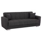 ΚΑΝΑΠΕΣ ΚΡΕΒΑΤΙ POLYA ΤΡΙΘΕΣΙΟΣ HM3240.03 ΓΚΡΙ 215x85x76Υ εκ.