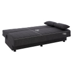 ΚΑΝΑΠΕΣ ΚΡΕΒΑΤΙ ΤΡΙΘΕΣΙΟΣ ΓΚΡΙ HM3239.03 180x72x77 εκ. - Image 2