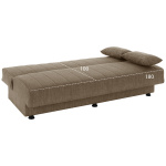 ΚΑΝΑΠΕΣ ΚΡΕΒΑΤΙ ANDRI ΤΡΙΘΕΣΙΟΣ ΚΑΦΕ HM3239.02 180x72x77Υ εκ. - Image 2