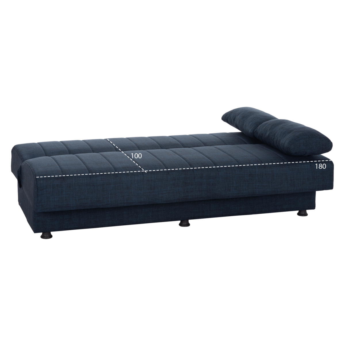 ΚΑΝΑΠΕΣ ΚΡΕΒΑΤΙ ANDRI ΤΡΙΘΕΣΙΟΣ ΜΠΛΕ HM3239.07 180x83x74Y εκ. - Image 2