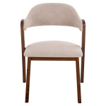 ΚΑΡΕΚΛΑ RIDER HM9734.02 RUBBERWOOD ΣΕ ΚΑΡΥΔΙ-ΥΦΑΣΜΑ ΕΚΡΟΥ 59x59x83Yεκ. - Image 2