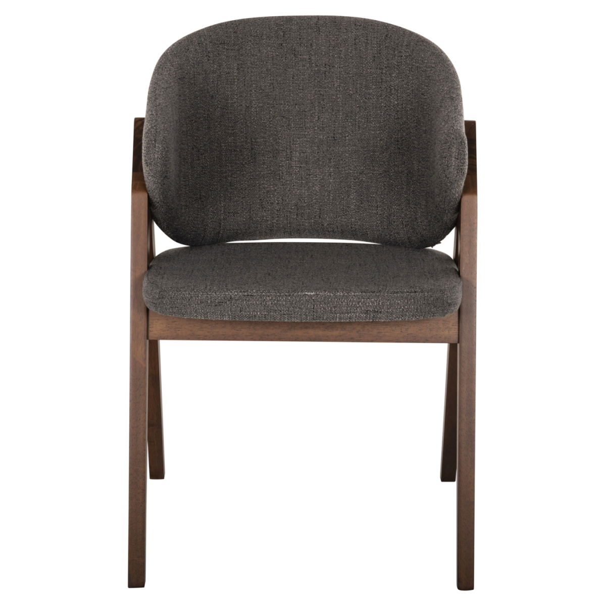 ΚΑΡΕΚΛΑ HANA HM9746.02 RUBBERWOOD ΣΕ ΚΑΡΥΔΙ ΧΡΩΜΑ-ΓΚΡΙ ΥΦΑΣΜΑ 55x60x84Yεκ. - Image 2