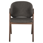 ΚΑΡΕΚΛΑ HANA HM9746.02 RUBBERWOOD ΣΕ ΚΑΡΥΔΙ ΧΡΩΜΑ-ΓΚΡΙ ΥΦΑΣΜΑ 55x60x84Yεκ. - Image 2