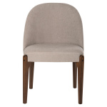 ΚΑΡΕΚΛΑ ΤΡΑΠΕΖΑΡΙΑΣ RAMMER HM9744.02 RUBBERWOOD ΣΕ ΚΑΡΥΔΙ-ΕΚΡΟΥ ΥΦΑΣΜΑ 57x55x86Υεκ. - Image 2