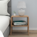 ΚΟΜΟΔΙΝΟ JAKE HM18182.04 ΜΕΛΑΜΙΝΗ ΣΕ ΦΥΣΙΚΟ ΞΥΛΟΥ 48x35x49Υεκ. - Image 2