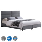 ΚΡΕΒΑΤΙ MILO ΑΠΟ ΓΚΡΙ ΒΕΛΟΥΔΟ HM628.10 ΓΙΑ ΣΤΡΩΜΑ 180x200 εκ.