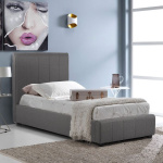 ΚΡΕΒΑΤΙ MONDY 90x200 εκ. ΜΕ ΥΦΑΣΜΑ DARK GREY HM586.05 - Image 2