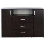 ΜΠΟΥΦΕΣ ΜΕ 2 ΝΤΟΥΛΑΠΙΑ Κ 3 ΣΥΡΤΑΡΙΑ ADLER WENGE HM2430.02 120X45X85Y εκ. - Image 2