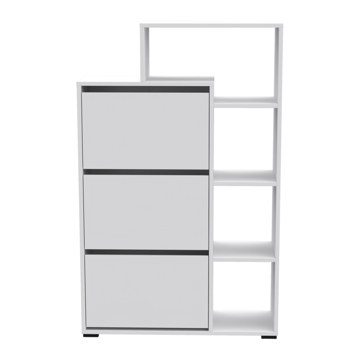 ΠΑΠΟΥΤΣΟΘΗΚΗ ROBBEN HM18189.01 ΜΕΛΑΜΙΝΗ ΣΕ ΛΕΥΚΟ 90x30x143Υεκ. - Image 2