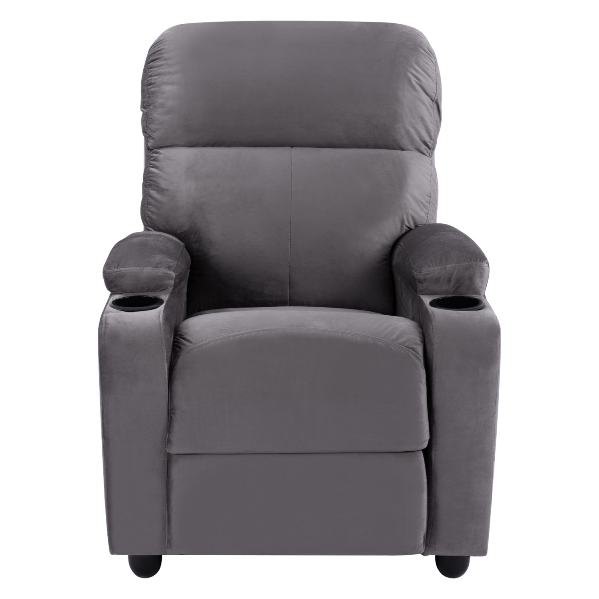ΠΟΛΥΘΡΟΝΑ ΓΚΡΙ ΒΕΛΟΥΔΟ RELAX ΜΕ ΜΗΧΑΝΙΣΜΟ HM0122.10 80x92x102Υ εκ. - Image 2