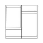 ΣΕΤ 2 ΤΜΧ ΝΤΟΥΛΑΠΑ 4ΦΥΛΛΗ SONAMA 160X42X181 HM11351.02 - Image 2