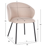 ΣΕΤ ΤΡΑΠΕΖΑΡΙΑΣ 5ΤΜΧ RAVEN HM21069.01 ΚΕΡΑΜΙΚΟ TOP ΛΕΥΚΟ ΜΑΡΜΑΡΟ & 4 ΚΑΡΕΚΛΕΣ - Image 2